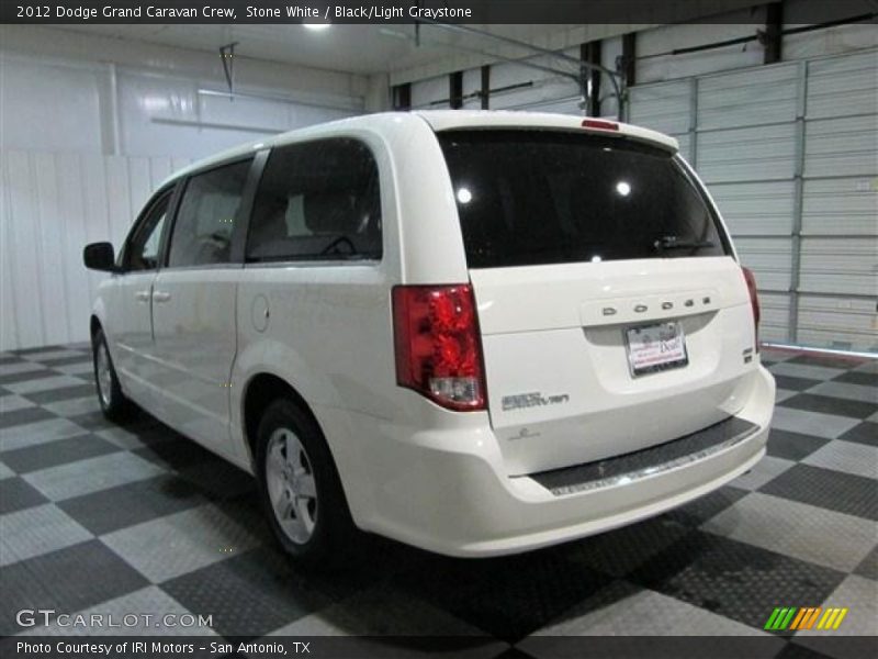 Stone White / Black/Light Graystone 2012 Dodge Grand Caravan Crew