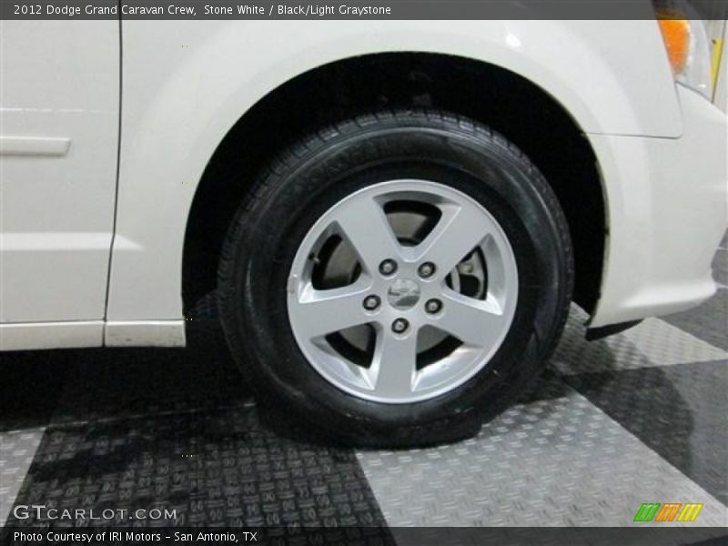 Stone White / Black/Light Graystone 2012 Dodge Grand Caravan Crew