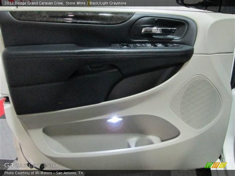 Stone White / Black/Light Graystone 2012 Dodge Grand Caravan Crew