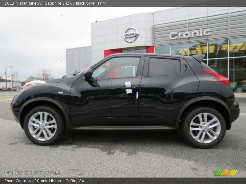 Sapphire Black / Black/Silver Trim 2013 Nissan Juke SV