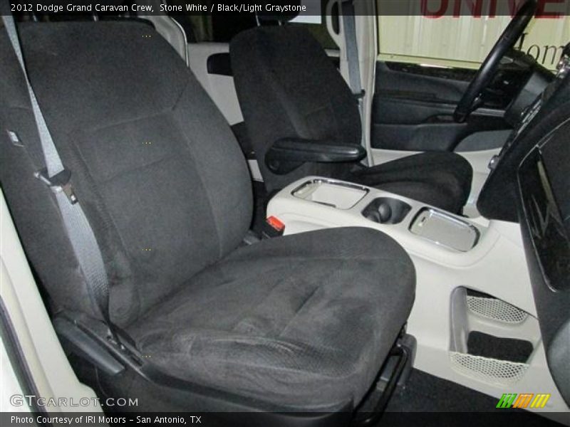 Stone White / Black/Light Graystone 2012 Dodge Grand Caravan Crew