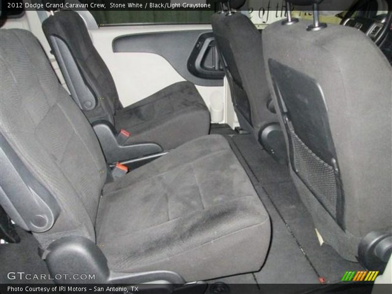 Stone White / Black/Light Graystone 2012 Dodge Grand Caravan Crew