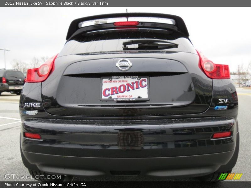 Sapphire Black / Black/Silver Trim 2013 Nissan Juke SV