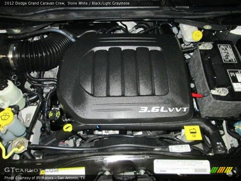 Stone White / Black/Light Graystone 2012 Dodge Grand Caravan Crew