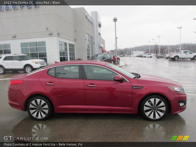 Spicy Red / Black 2012 Kia Optima SX
