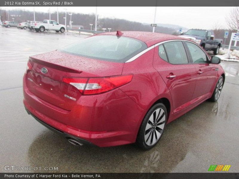 Spicy Red / Black 2012 Kia Optima SX