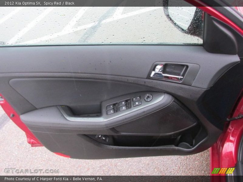 Spicy Red / Black 2012 Kia Optima SX