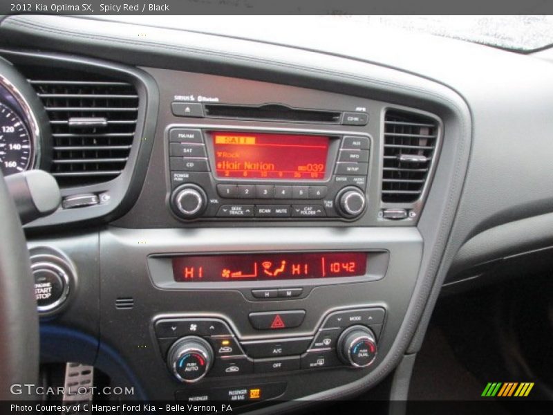 Spicy Red / Black 2012 Kia Optima SX