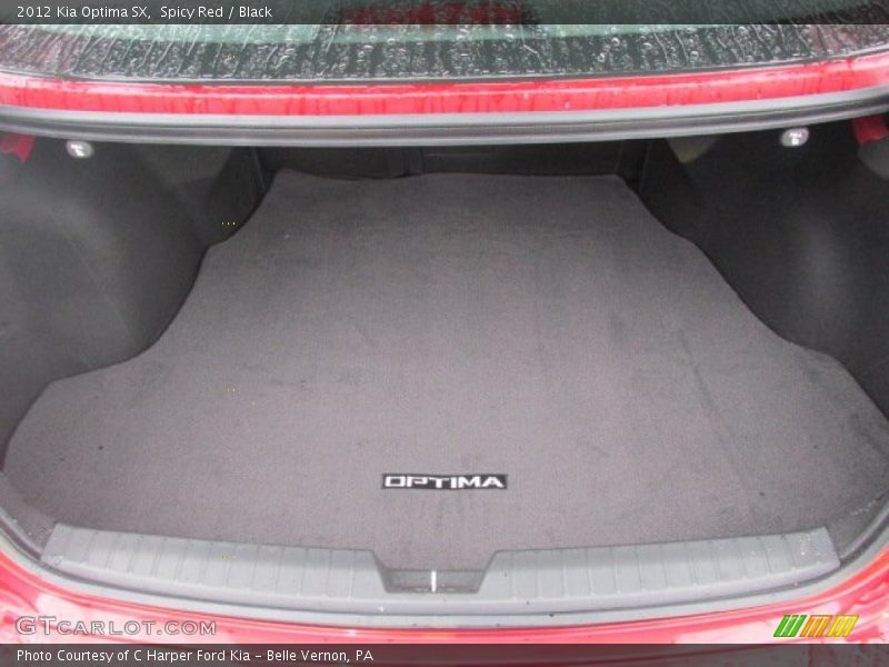 Spicy Red / Black 2012 Kia Optima SX