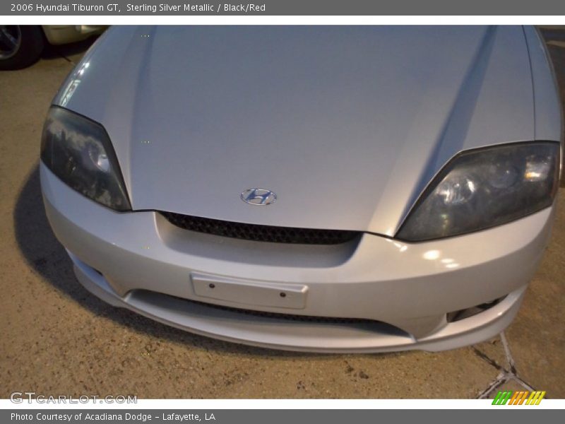 Sterling Silver Metallic / Black/Red 2006 Hyundai Tiburon GT