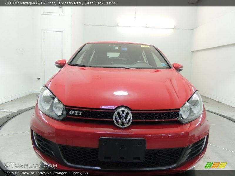 Tornado Red / Titan Black Leather 2010 Volkswagen GTI 4 Door