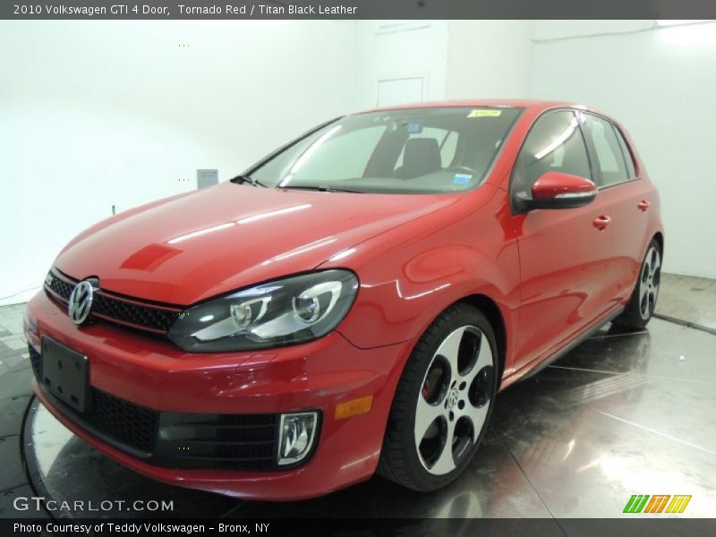 Tornado Red / Titan Black Leather 2010 Volkswagen GTI 4 Door