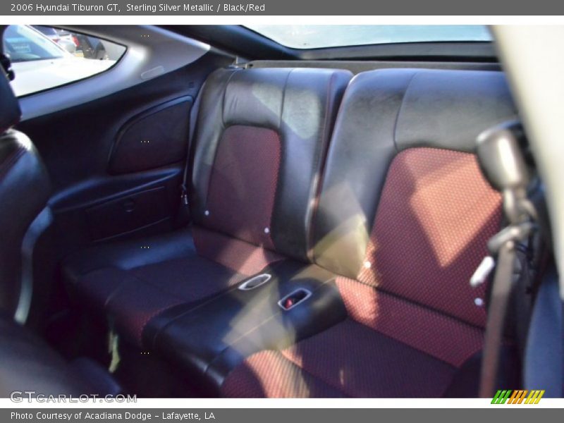 Sterling Silver Metallic / Black/Red 2006 Hyundai Tiburon GT