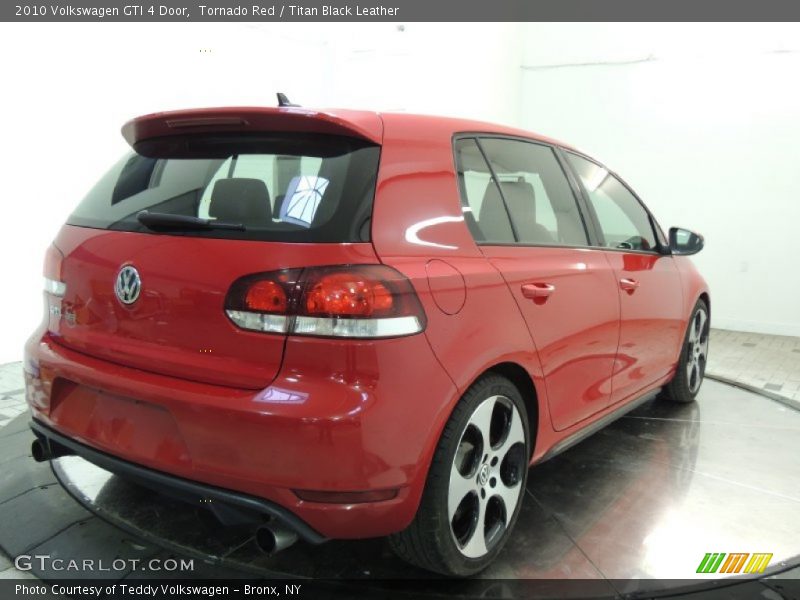 Tornado Red / Titan Black Leather 2010 Volkswagen GTI 4 Door