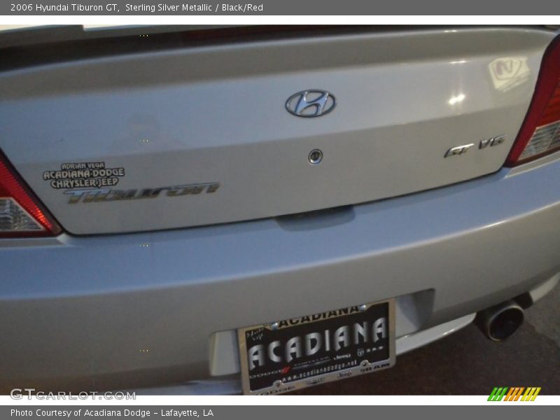 Sterling Silver Metallic / Black/Red 2006 Hyundai Tiburon GT