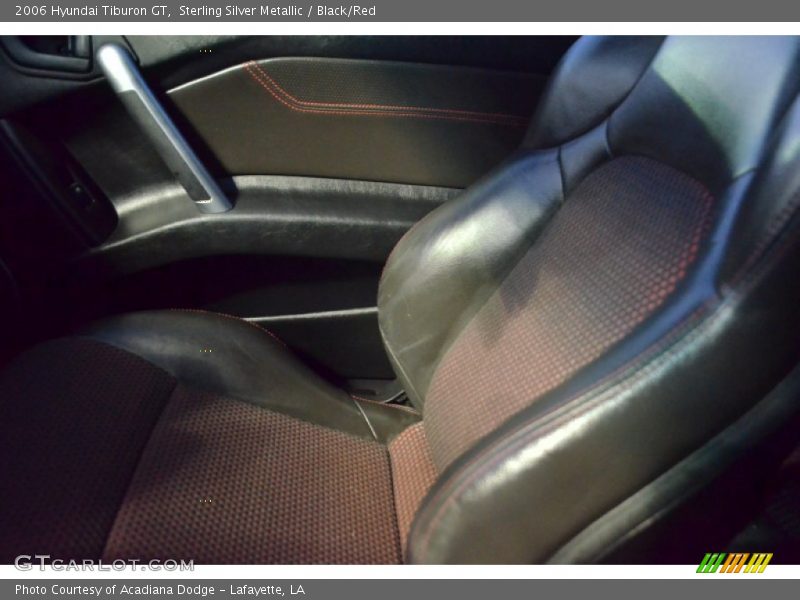 Sterling Silver Metallic / Black/Red 2006 Hyundai Tiburon GT
