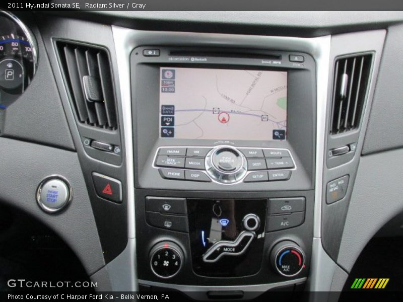 Navigation of 2011 Sonata SE