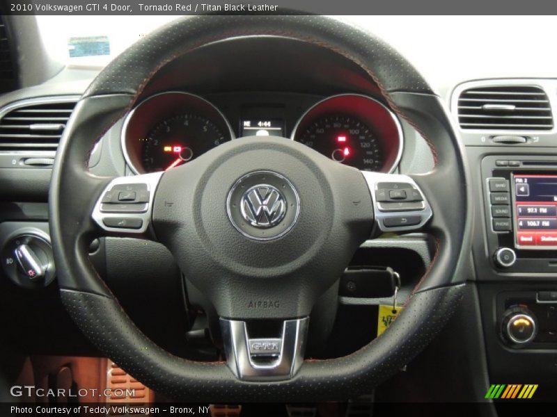 Tornado Red / Titan Black Leather 2010 Volkswagen GTI 4 Door