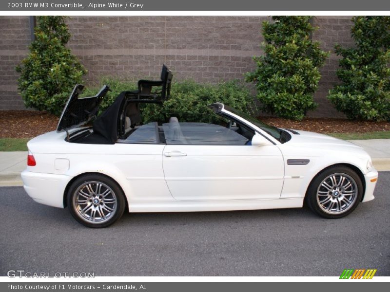 Alpine White / Grey 2003 BMW M3 Convertible