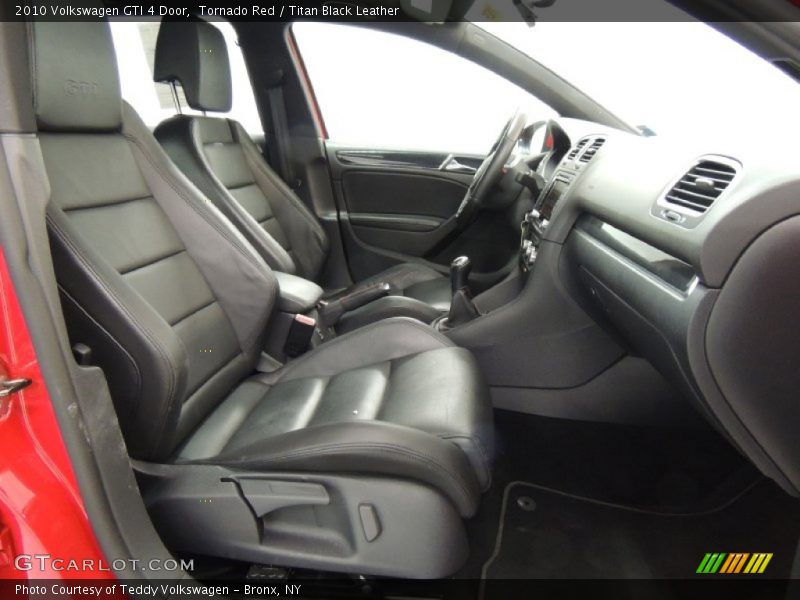 Tornado Red / Titan Black Leather 2010 Volkswagen GTI 4 Door
