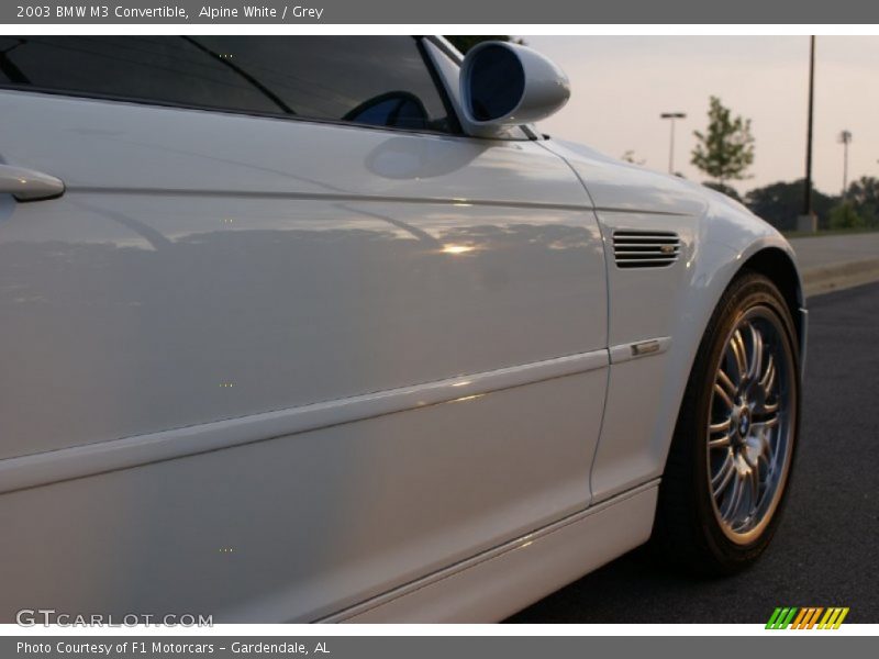 Alpine White / Grey 2003 BMW M3 Convertible