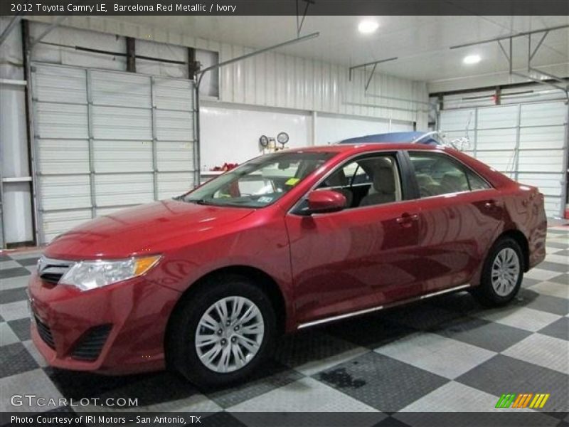 Barcelona Red Metallic / Ivory 2012 Toyota Camry LE