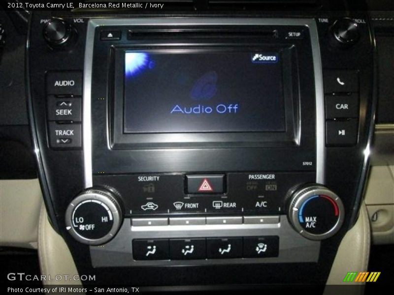 Barcelona Red Metallic / Ivory 2012 Toyota Camry LE