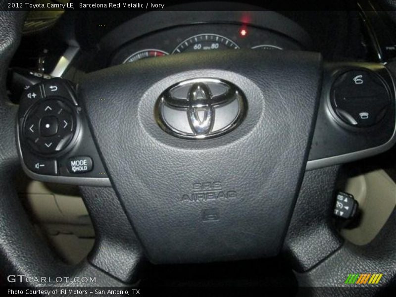 Barcelona Red Metallic / Ivory 2012 Toyota Camry LE