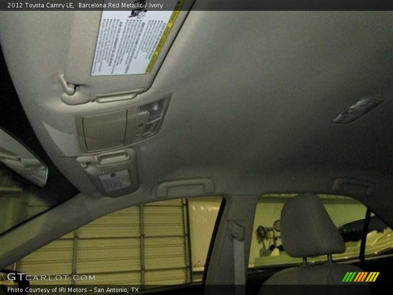 Barcelona Red Metallic / Ivory 2012 Toyota Camry LE