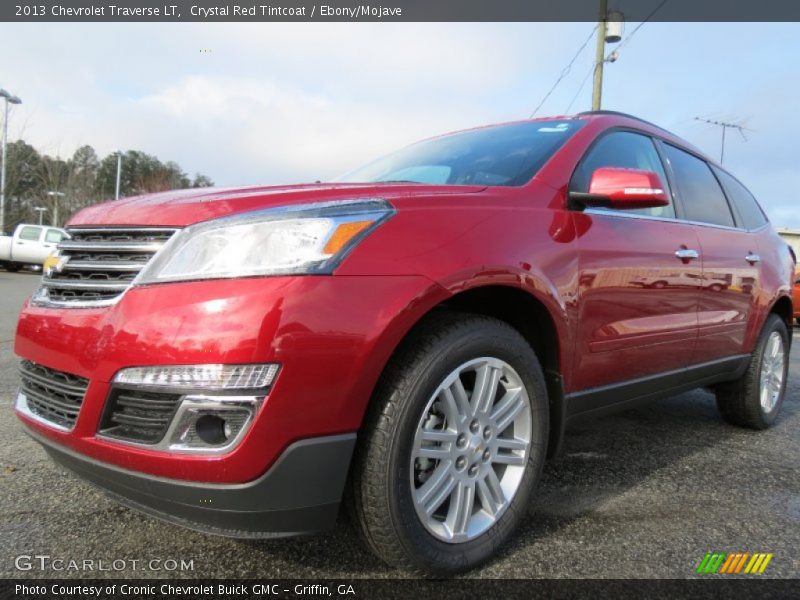 Crystal Red Tintcoat / Ebony/Mojave 2013 Chevrolet Traverse LT