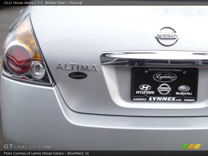 Brilliant Silver / Charcoal 2012 Nissan Altima 2.5 S