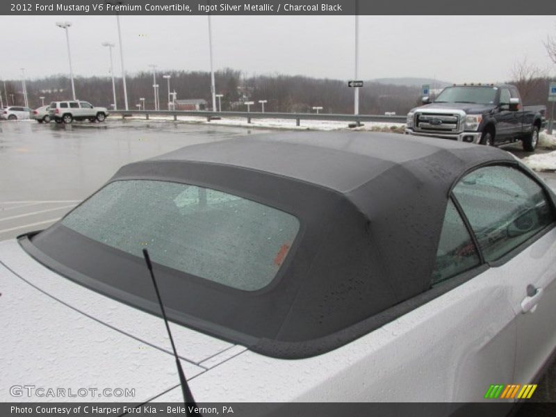 Ingot Silver Metallic / Charcoal Black 2012 Ford Mustang V6 Premium Convertible