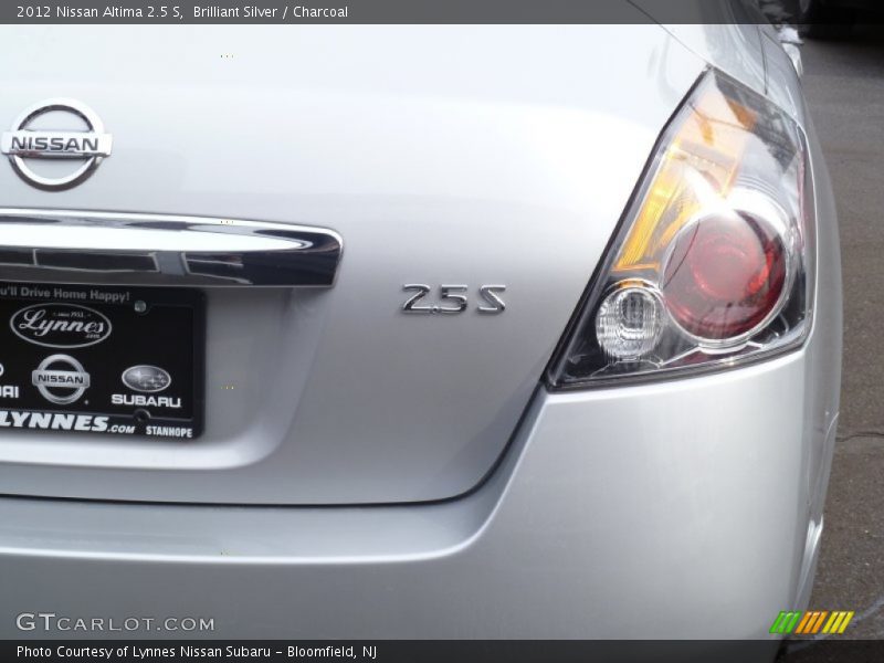 Brilliant Silver / Charcoal 2012 Nissan Altima 2.5 S
