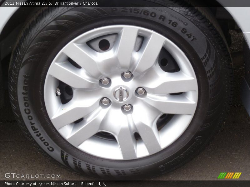 Brilliant Silver / Charcoal 2012 Nissan Altima 2.5 S