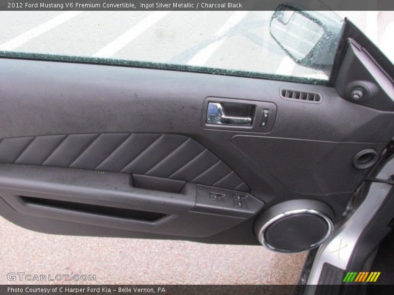 Ingot Silver Metallic / Charcoal Black 2012 Ford Mustang V6 Premium Convertible
