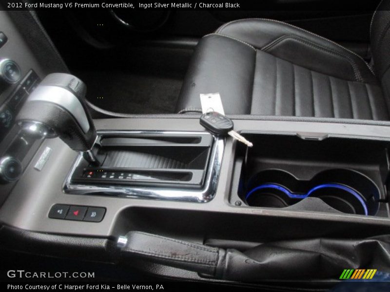 Ingot Silver Metallic / Charcoal Black 2012 Ford Mustang V6 Premium Convertible