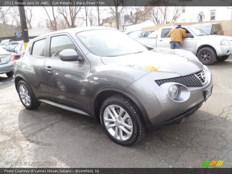 Gun Metallic / Black/Silver Trim 2011 Nissan Juke SV AWD