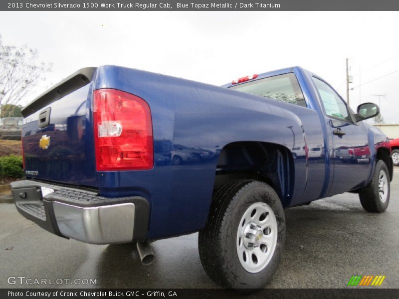 Blue Topaz Metallic / Dark Titanium 2013 Chevrolet Silverado 1500 Work Truck Regular Cab