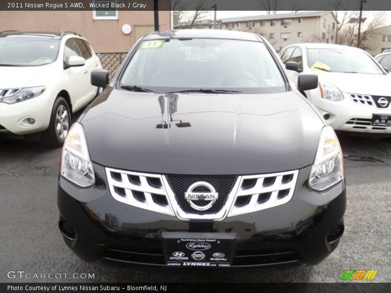 Wicked Black / Gray 2011 Nissan Rogue S AWD