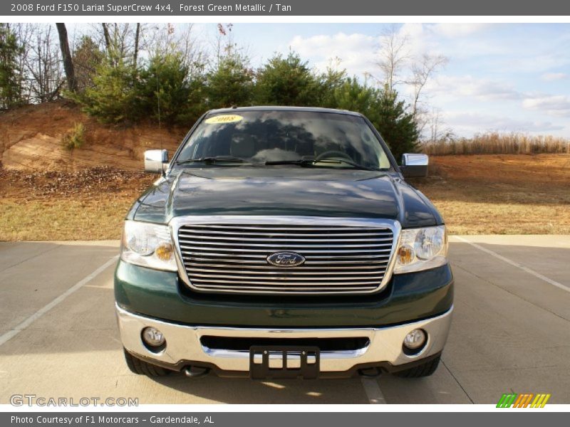 Forest Green Metallic / Tan 2008 Ford F150 Lariat SuperCrew 4x4