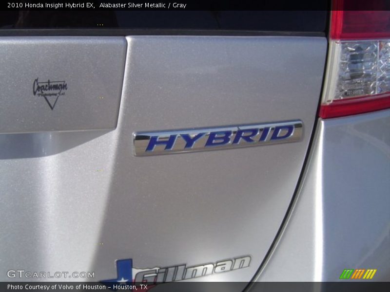 Alabaster Silver Metallic / Gray 2010 Honda Insight Hybrid EX