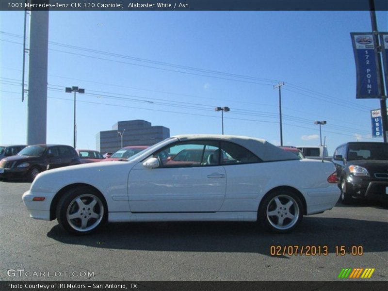 Alabaster White / Ash 2003 Mercedes-Benz CLK 320 Cabriolet