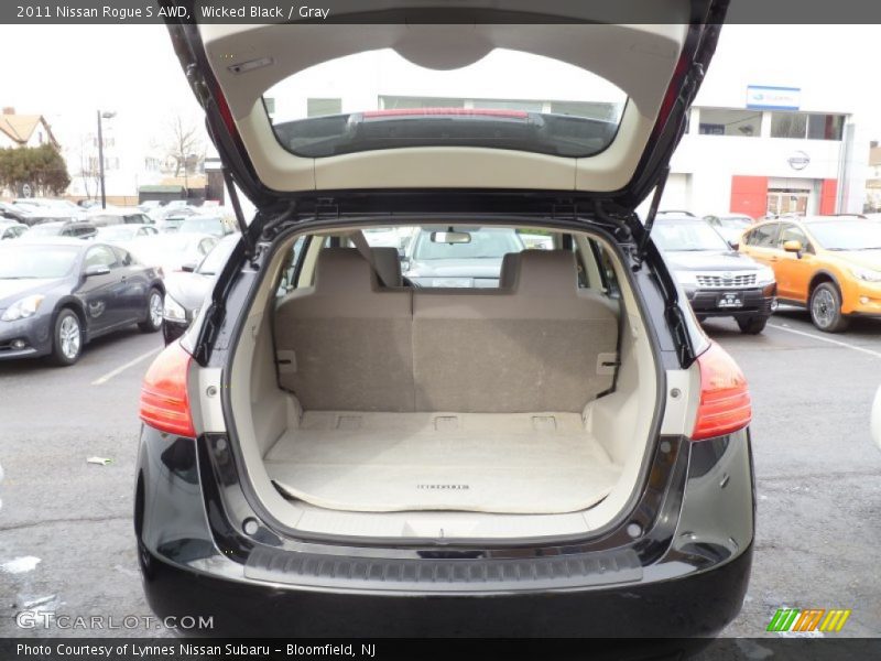 Wicked Black / Gray 2011 Nissan Rogue S AWD