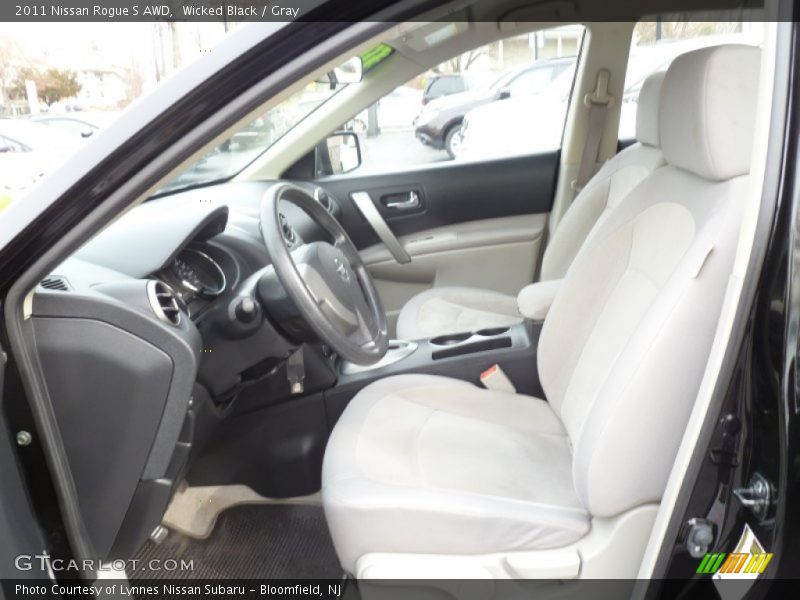 Wicked Black / Gray 2011 Nissan Rogue S AWD