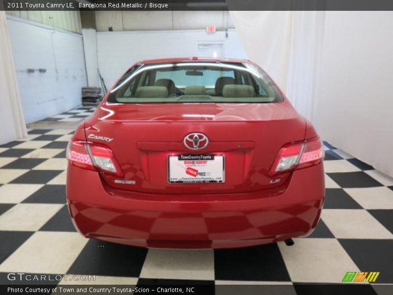 Barcelona Red Metallic / Bisque 2011 Toyota Camry LE