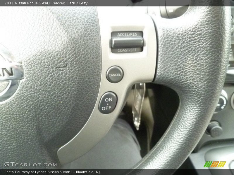 Wicked Black / Gray 2011 Nissan Rogue S AWD