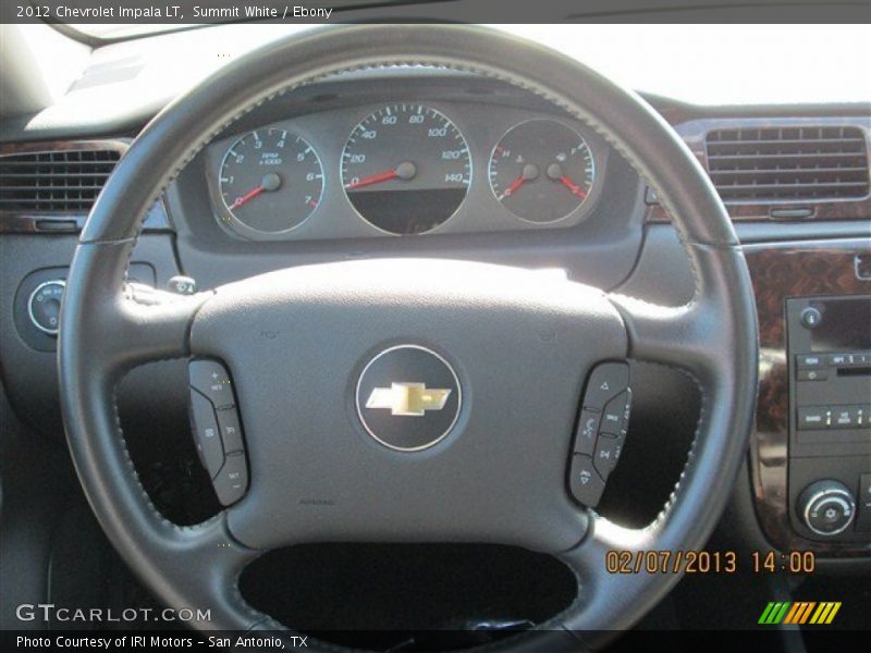 Summit White / Ebony 2012 Chevrolet Impala LT