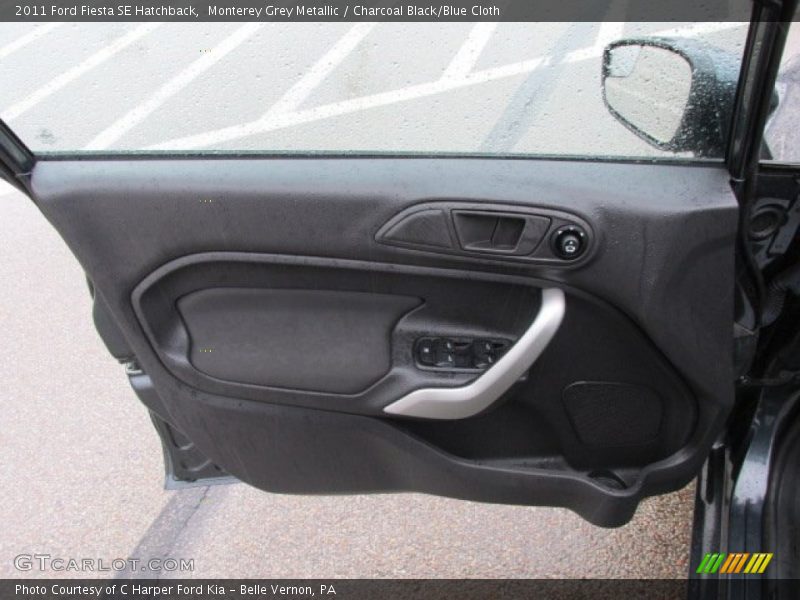 Monterey Grey Metallic / Charcoal Black/Blue Cloth 2011 Ford Fiesta SE Hatchback