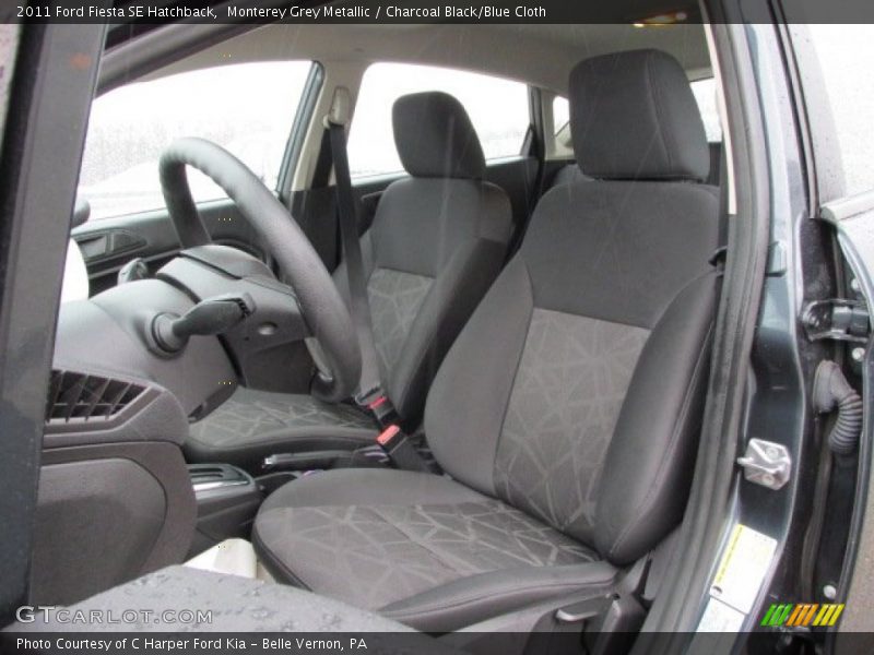 Monterey Grey Metallic / Charcoal Black/Blue Cloth 2011 Ford Fiesta SE Hatchback