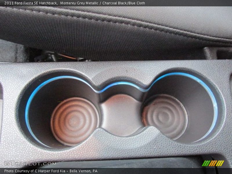 Monterey Grey Metallic / Charcoal Black/Blue Cloth 2011 Ford Fiesta SE Hatchback